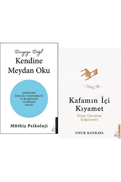 Destek Yayınları Dünyaya Değil Kendine Meydan Oku + Kafamın İçi Kıyamet / 2 K...