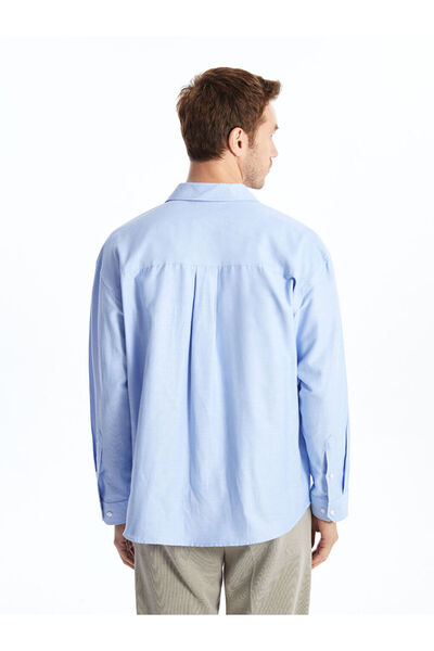 LC Waikiki Ανδρικό μακρυμάνικο πουκάμισο με άνετη εφαρμογή