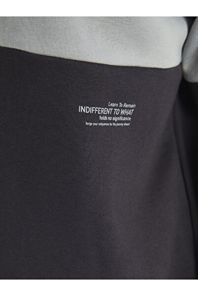 LC Waikiki XSIDE Dik Yaka Uzun Kollu Renk Bloklu Erkek Sweatshirt