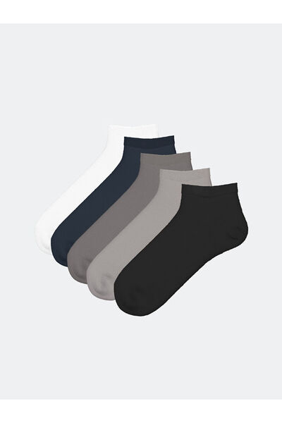 LC Waikiki Lcw Plain Men's Booties Socks 5 Pack
