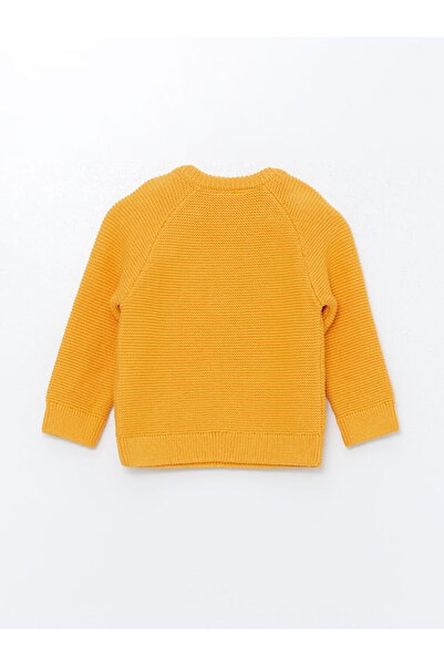 LC Waikiki Lcw Baby - Dark Yellow Crew Neck Sweatshirt and Pants for Baby Boy