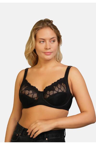 NOA 23044 Model - Crni Sa žicom i Čipka paket Oblikuje figuru grudnjak