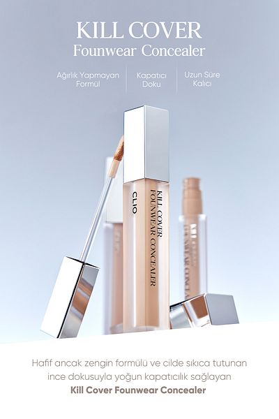 CLIO Concealer Clio Kill Cover Founwear Concealer with Intense Coverage (4 Ginger)
