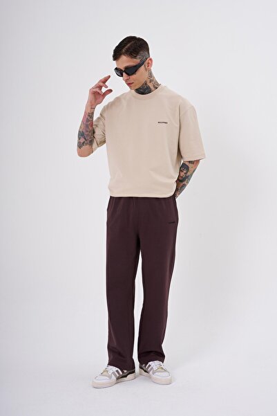 Machinist Ανδρικό Basic Relaxed φαρδύ σκούρο καφέ φούτερ