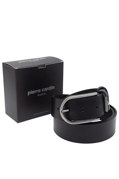 Pierre Cardin Ανδρική Μαύρη Δερμάτινη Ζώνη - PC-MDLS41