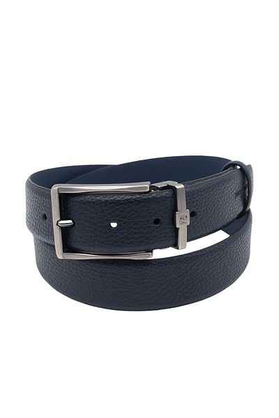 Pierre Cardin Δερμάτινη ανδρική ζώνη Navy Blue Floater PC100FL38