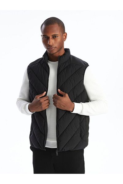LC Waikiki Standard Mold Stand Collar Men's Puffer Vest
