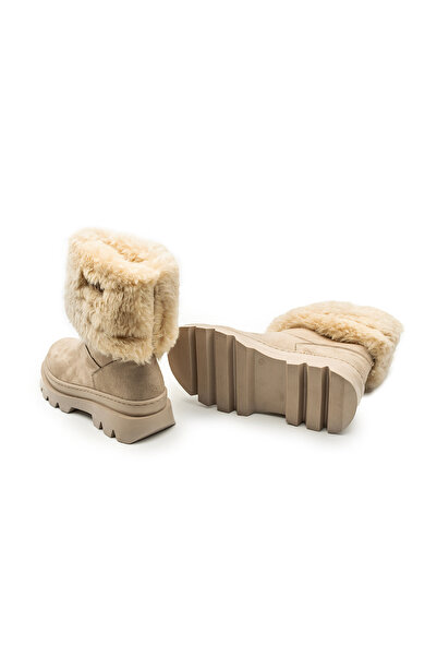 fiko Κοριτσίστικα παπούτσια για κορίτσια με φερμουάρ με φερμουάρ, χειμερινά πουπουλένια παπούτσια Bk3390