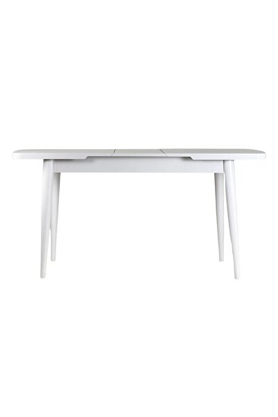 Woodenbend Andre Beyaz Ahşap Retro Açılır Dikdörtgen Masa 70x127 – Modern ve Şık Yemek Masası