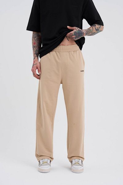 Machinist Ανδρικό Basic Relaxed φαρδύ μπεζ παντελόνι