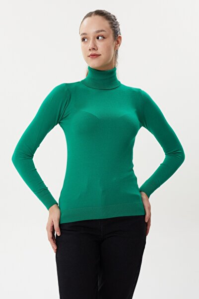 Twister Jeans TWİSTER JEANS YUMUŞAK SOFT DOKULU BALIKÇI YAKA TRİKO KAZAK BT 2279