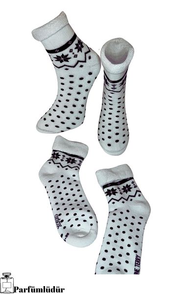 PJ & Me Snowflake Patterned Women's Thermal Socks