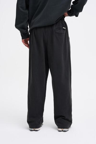 Machinist Ανδρικό πλενόμενο μπαστούνι μαύρο φούτερ με φαρδύ κούρεμα