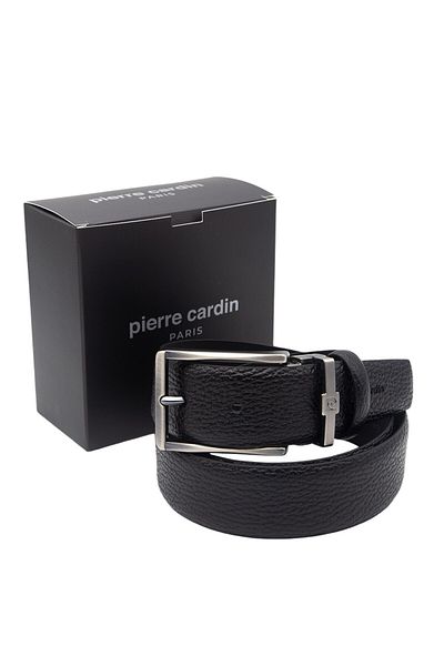 Pierre Cardin Μαύρη Floater Δερμάτινη Ανδρική Ζώνη PC100FS41