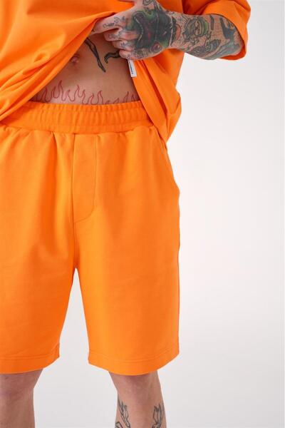 Machinist Ανδρικό Premium Pocket Basic Relaxed βαμβακερό πορτοκαλί σορτς