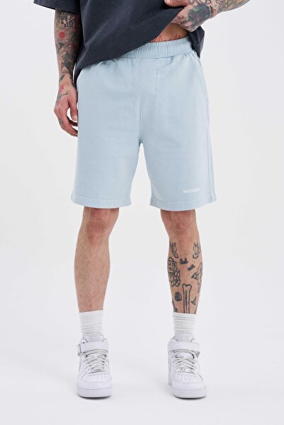 Machinist Ανδρικό Luxury Basic Washed Relaxed Mint σορτς