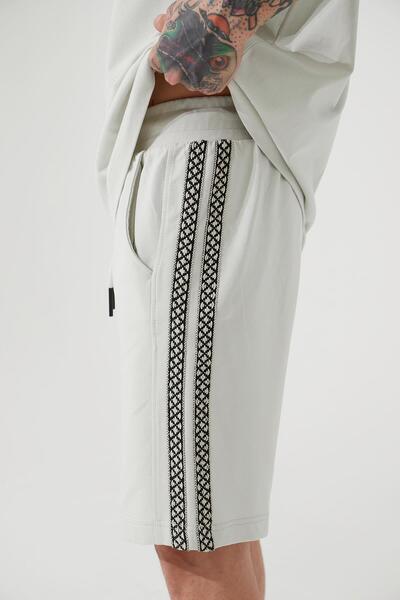 Machinist Ανδρικό Anatolian Relaxed γκρι σορτς με τσέπες