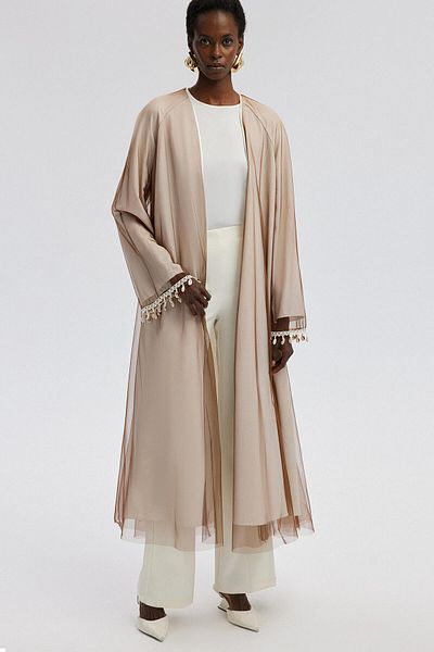 Touché Privé Kimono din in - Tulle Detaliat