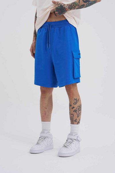 Machinist Ανδρικό σορτς Cargo Pocket Basic Relaxed γαλάζιο