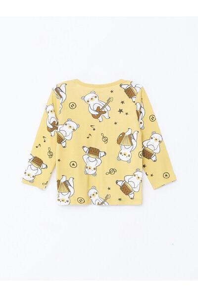 LC Waikiki Lcw Kids Baskılı Bisiklet Yaka Erkek Çocuk Pijama Takımı