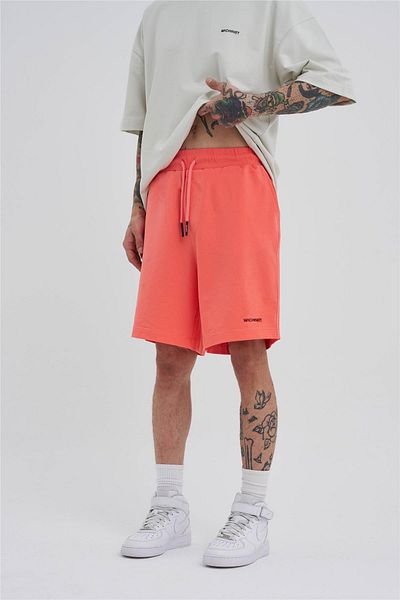 Machinist Ανδρικό σορτς Basic Oversize ροζ με τσέπες