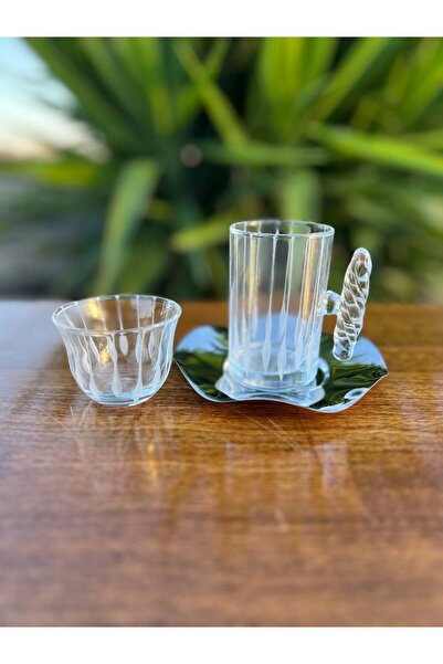 SOFRA GLASSWARE طقم شاي وقهوة 18 قطعة