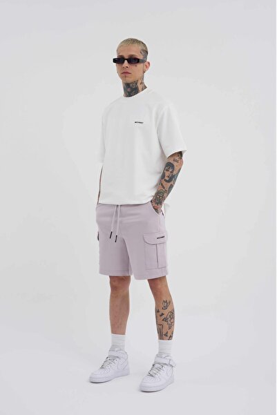 Machinist Men's Cargo Pocket Basic Relaxed Light Gray Shorts