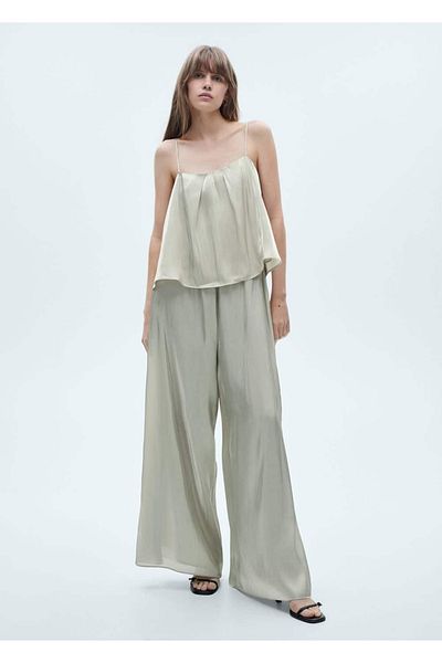MANGO Woman Bluse mit Satinträgern