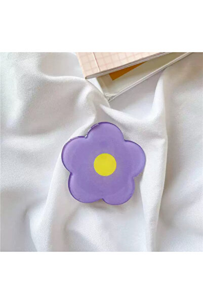 EDELFU Popsocket Yapışkanlı Çiçek Telefon Tutacağı Çiçek Şekilli Akrilik Epok...