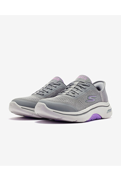 SKECHERS Go Walk Arch Fit 2.0 - Valencia Kadın Gri Yürüyüş Ayakkabısı 125319 Gylv