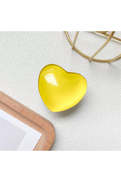 EDELFU Popsocket Yapışkanlı Kalp Telefon Tutacağı Kalp Şekilli Akrilik Epoksi Yüzey Parmak Tutucu