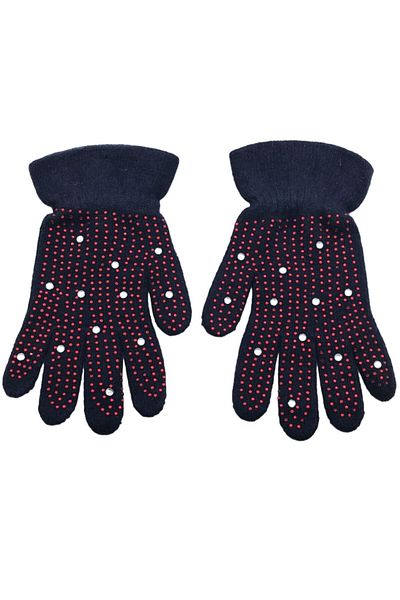 AXE SPORTSWEAR Winter Soft Knitwear Gloves Stone Gloves - Rhinestone Embroidered & Wool
