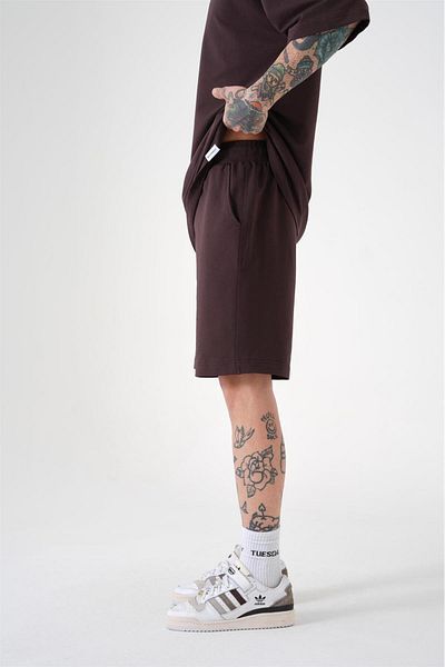 Machinist Ανδρικό Premium Pocket Basic Relaxed βαμβακερό καφέ σορτς