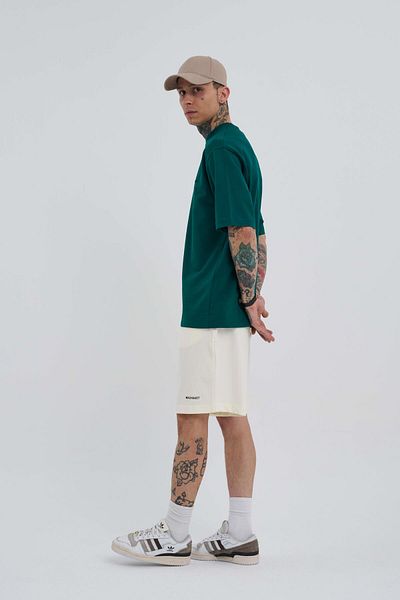 Machinist Unisex Relaxed Basic Σορτς Λευκό