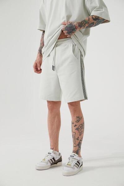 Machinist Ανδρικό Anatolian Relaxed γκρι σορτς με τσέπες