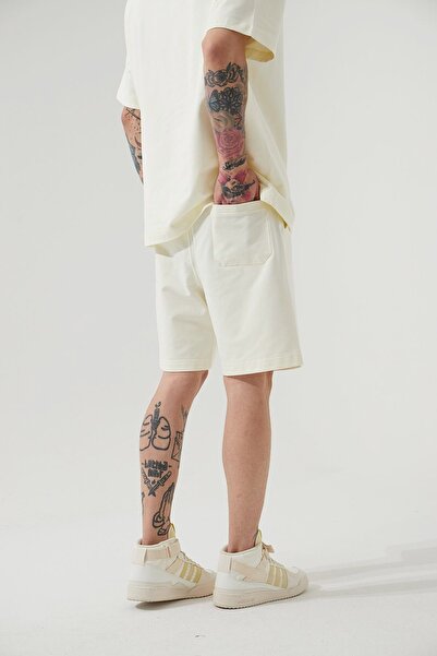 Machinist Ανδρικό σορτς σε κρεμ χρώμα - Χαλαρή εφαρμογή