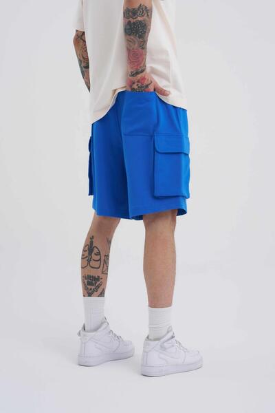 Machinist Ανδρικό σορτς Cargo Pocket Basic Relaxed γαλάζιο