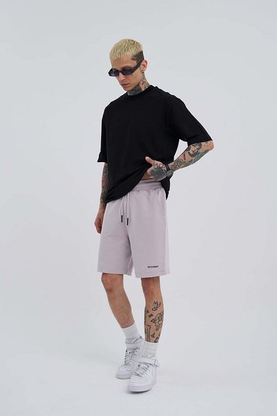 Machinist Unisex Relaxed Basic Σορτς Ανοιχτό Γκρι