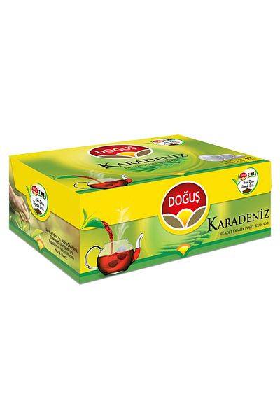 Doğuş 48x3.2 جرام إبريق شاي البحر الأسود بنكهة البرغموت