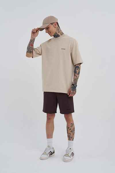 Machinist Ανδρικό Basic Relaxed σκούρο καφέ σορτς