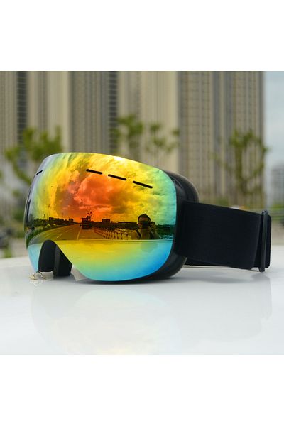 RBworld 1 New Ski Goggles Men Women Double Layers Anti-fog Big Ski Mask UV400 Glasses Protection Skiing Win.