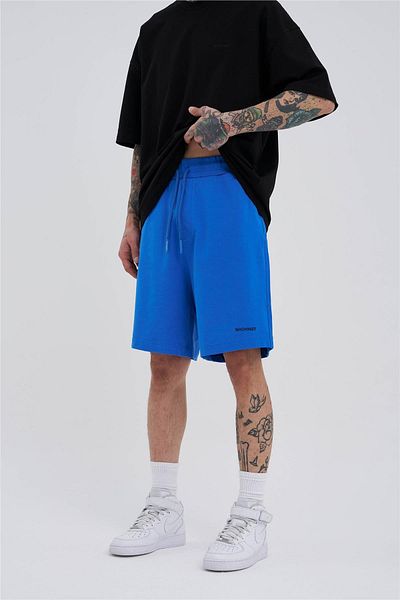 Machinist Ανδρικό σορτς Basic Oversize γαλάζιο με τσέπες