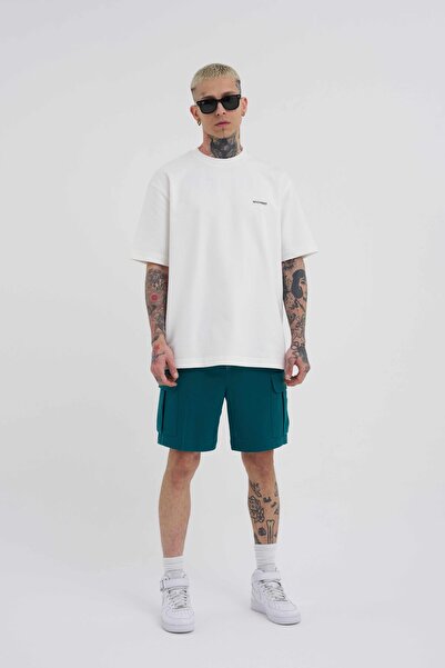 Machinist Ανδρικά - Σκούρο Πράσινο Basic Relaxed σορτς με Cargo Pocket