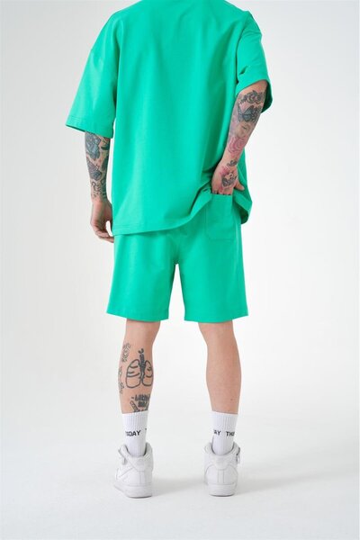 Machinist Ανδρικό Premium Pocket Basic Relaxed βαμβακερό πράσινο σορτς