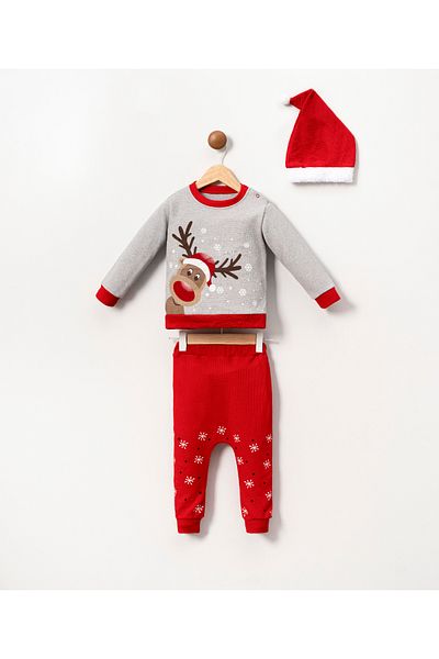 Minitex New Year's Themed Baby Set with Hat