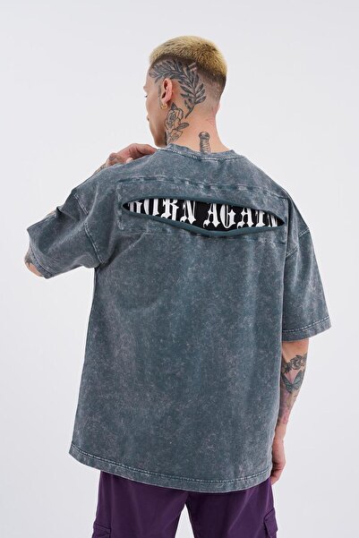 Machinist Ανδρικό μπλουζάκι Oversize Ghost Spotted - Washable Hidden Patch