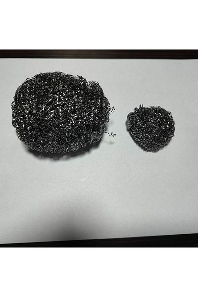 hagiki Hagici Set of 2 - Industrial Size and Small Size Ball Wire, Dishwasher Wire 50Gr and 7Gr Scrubbing Wire Çelliq