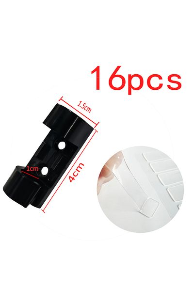 Choice Big Size Black-16pcs Cable Organizer Clips Cable Management Desktop & Workstation Abs Wire Manager C