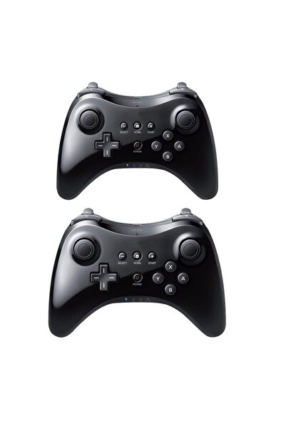 Choice جهاز تحكم أسود-2 لجهاز Wii U Pro متوافق مع Nintendo USB Classic ثنائي ...