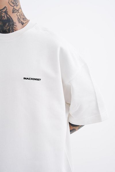 Machinist Ανδρικό μπλουζάκι Oversize Ecru - Diagonel Basic Model